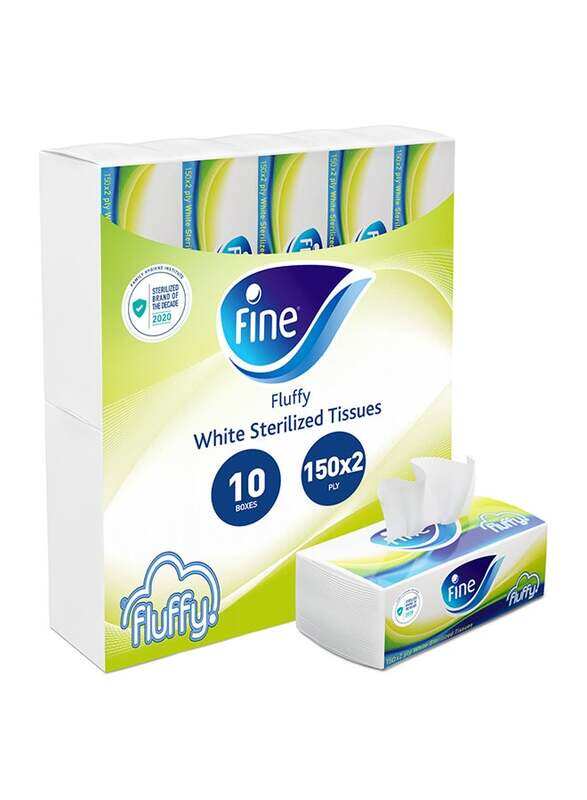 

Fine 2-Ply Fluffy Sterilized Facial Tissue Soft Pack, 10 x 130 Sheets