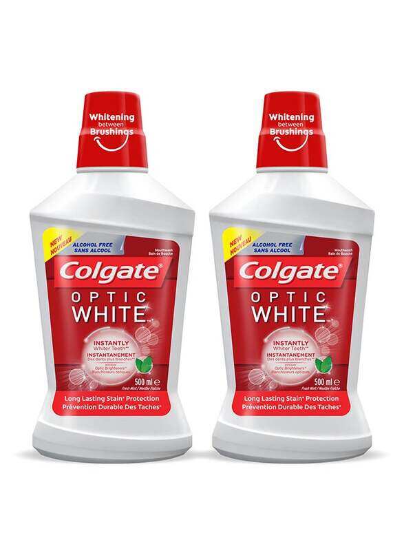 

Colgate Optic White Whitening Mouthwash, 2 x 500ml