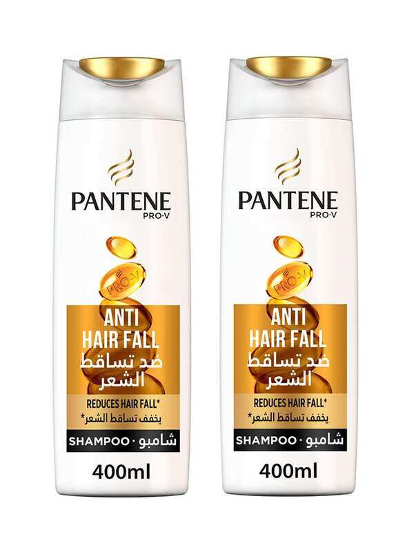 

Pantene Pro-v Anti Hair Fall Shampoo Dual Pack, 2 x 400ml