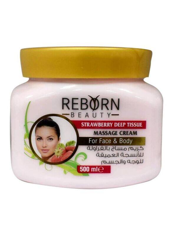 

Reborn Beauty Strawberry Deep Tissue Massage Cream, Pink, 500ml