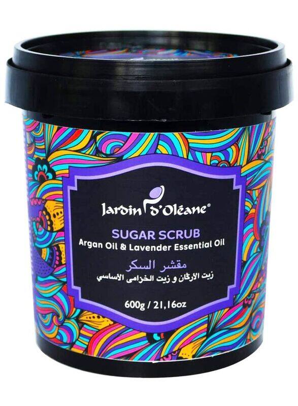 

jardin Sugar Scrub with Argan Oil & Lavender Essential Oil, White, 600g