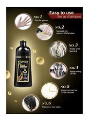 Meidu 3-in-1 Permanent Hair Dye Shampoo, 500ml, Black