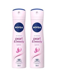 Nivea Pearl And Beauty Deodorant, 2 x 150ml