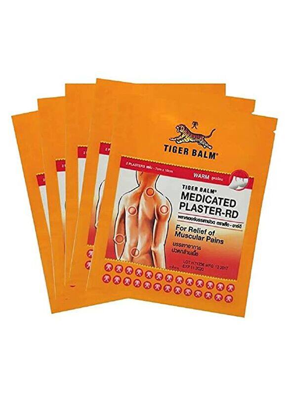 

Tiger Balm Medicated Plaster-RD Warm Patch, 5 x 2 Patches