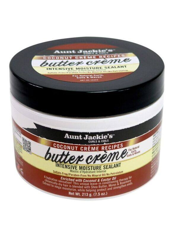 

Aunt Jackie's Butter Creme Intensive Moisture Sealant for All Hair Type, 213gm