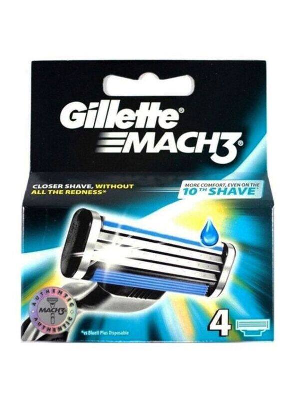 

Gillette Mach3 Razor Refill Cartridges, 4 Pieces