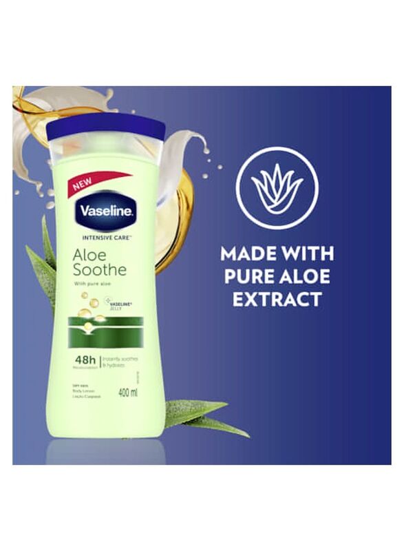 Vaseline Aloe Soothe Intensive Care Body Lotion, 400ml