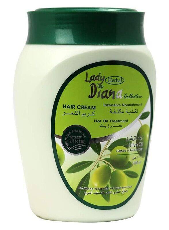 

Lady Diana Olive Oil Intensive Nourishment Hair Cream for All Hair Types, 1000ml