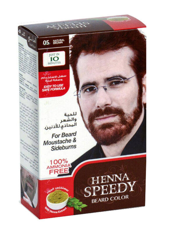 

Henna Speedy Professional Beard Colour Cream Tube, 40g, Natural Brown