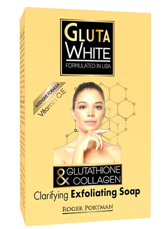 Gluta White Glutathione & Collagen Clarifying & Exfoliating Soap, 190gm