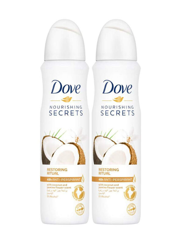 Dove Nourishing Secrets Restoring Ritual Antiperspirant Deodorant, 2 x 150ml