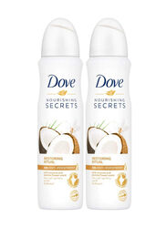 Dove Nourishing Secrets Restoring Ritual Antiperspirant Deodorant, 2 x 150ml