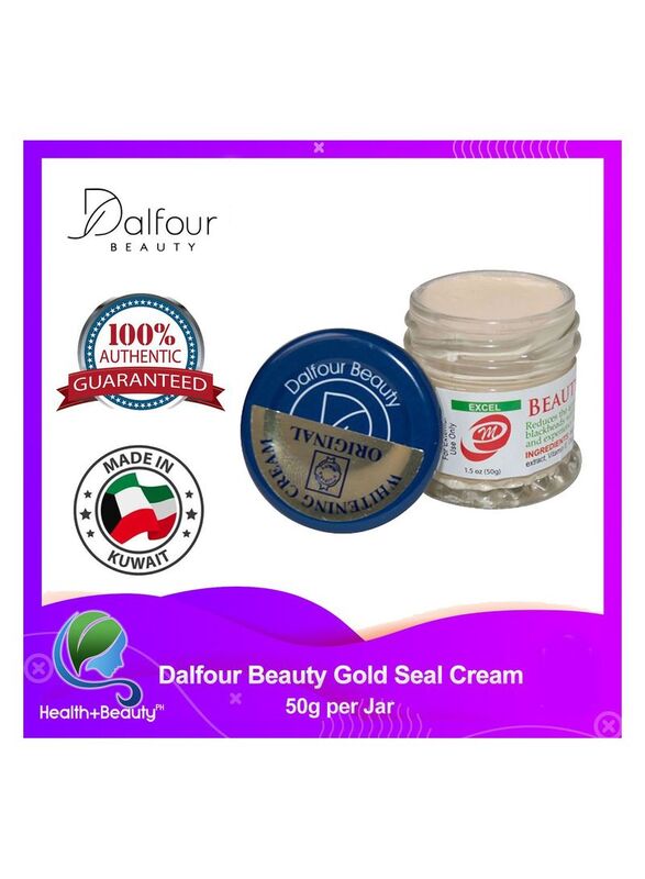 Dalfour Excel Beauty Gold Seal Whitening Cream, 50g