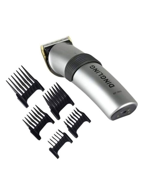 

Dingling Professional Electric Hair Clipper With Blades, Silver/Black