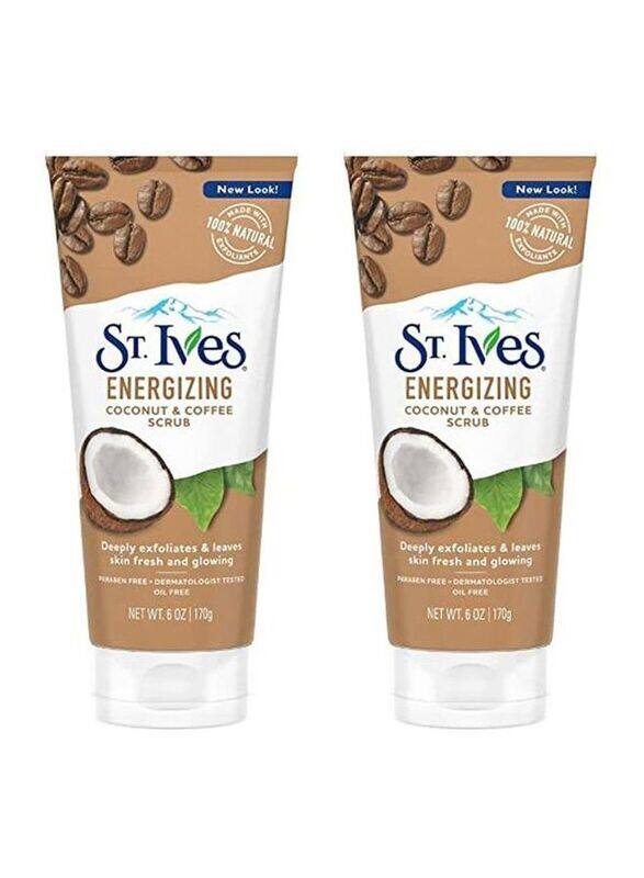 

St. Ives Energizing Coconut & Coffee Scrub, 2 x 170gm