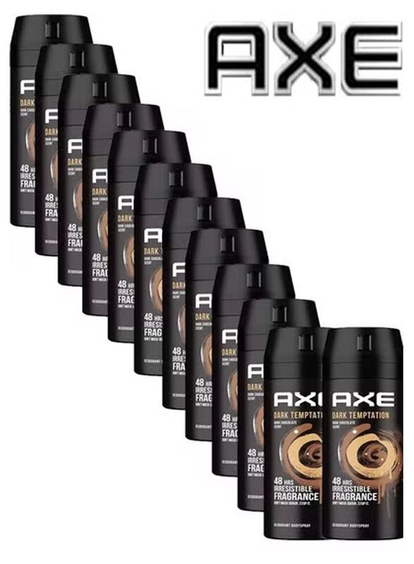 AXE Dark Temptation Deodorant Body Spray, 150ml, 12 Pieces