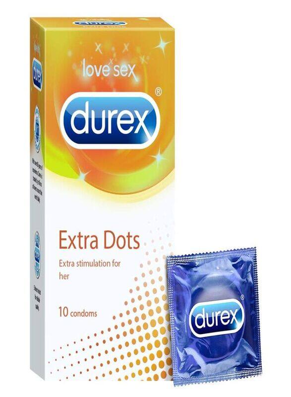 

Durex Extra Dots Condoms, 10 Pieces