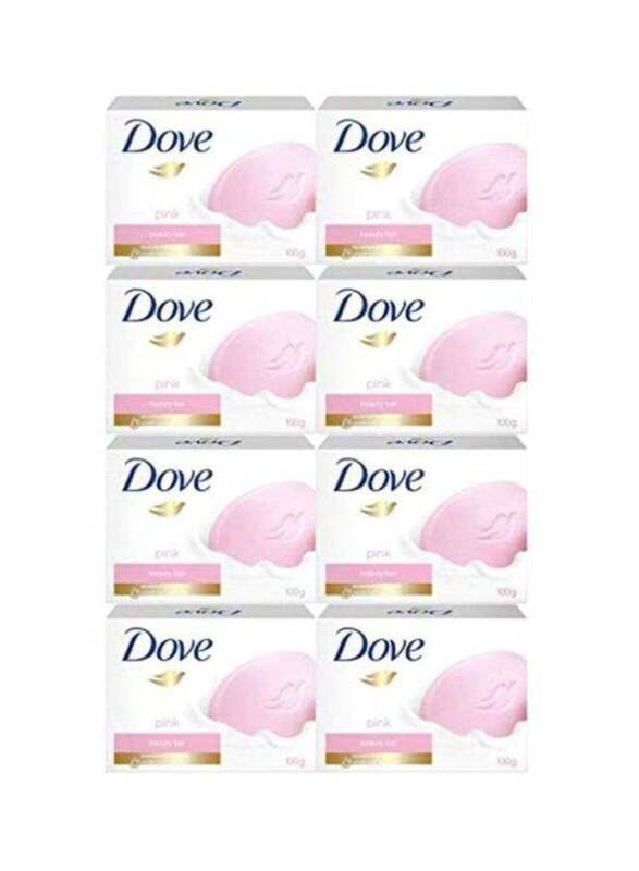 Dove Pink Beauty Soap Bar, 8 x 100gm