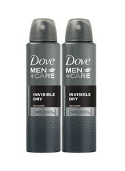 Dove Care Invisible Dry Antiperspirant Deodorant, 2 x 150ml