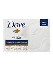 Dove White Beauty Bar with Moisture, 12 x 75gm