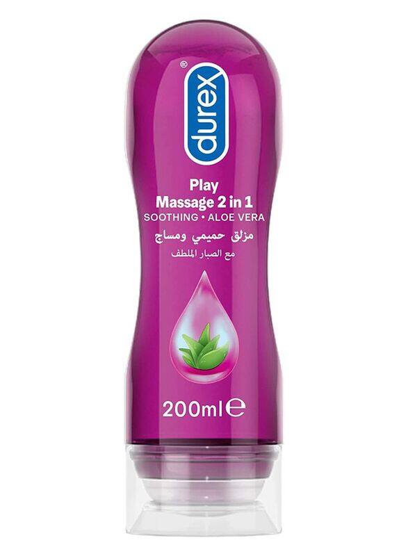 

Durex Play 2-in-1 Original Lube Soothing Aloe Vera Massage Gel, 200ml