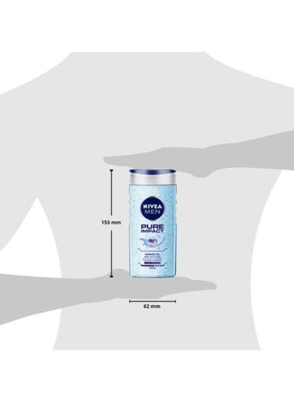 Nivea Men Pure Impact Shower Gel, 250ml