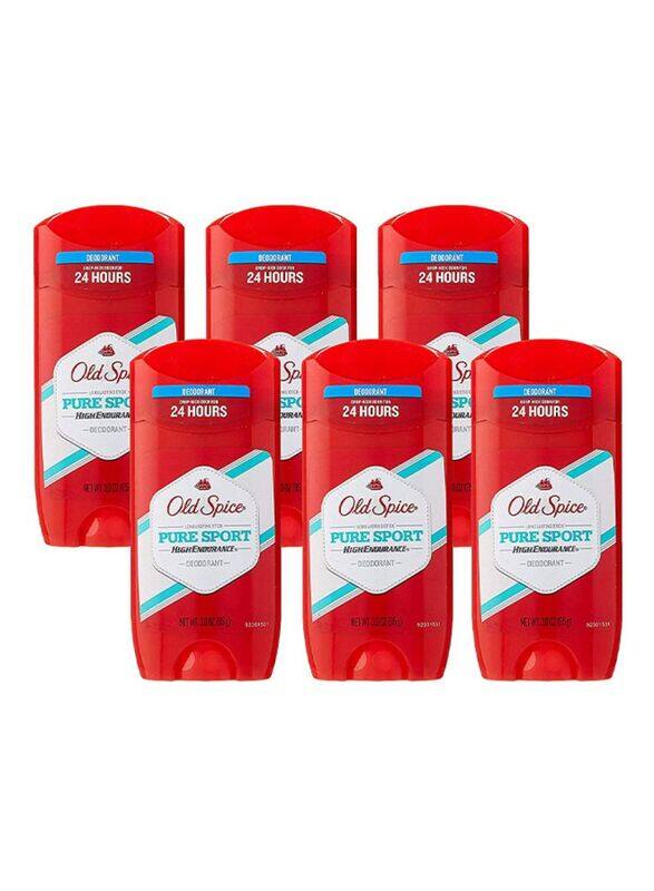 

Old Spice Pure Sport Deodorant, 6 x 63gm