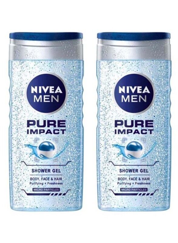 

Nivea Pure Impact Shower Gel, White, 250 x 2 ml