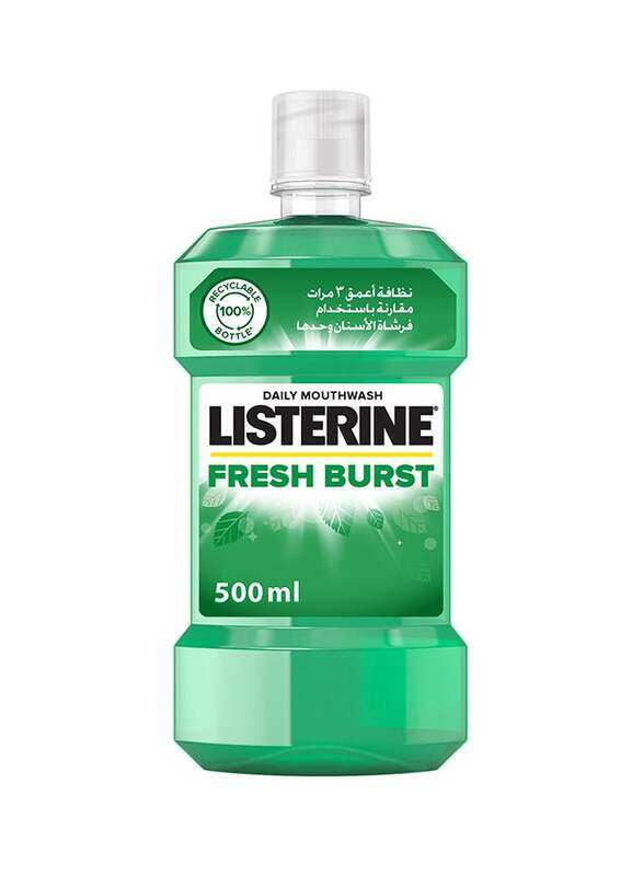 

Listerine Fresh Burst Antiseptic Daily Mouthwash, 500ml