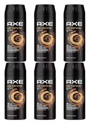 Axe Dark Temptation Deodorant Body Spray, 6 x 150ml