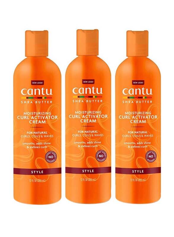 Cantu Shea Butter Moisturizing Curl Activator Cream, 3 x 355ml