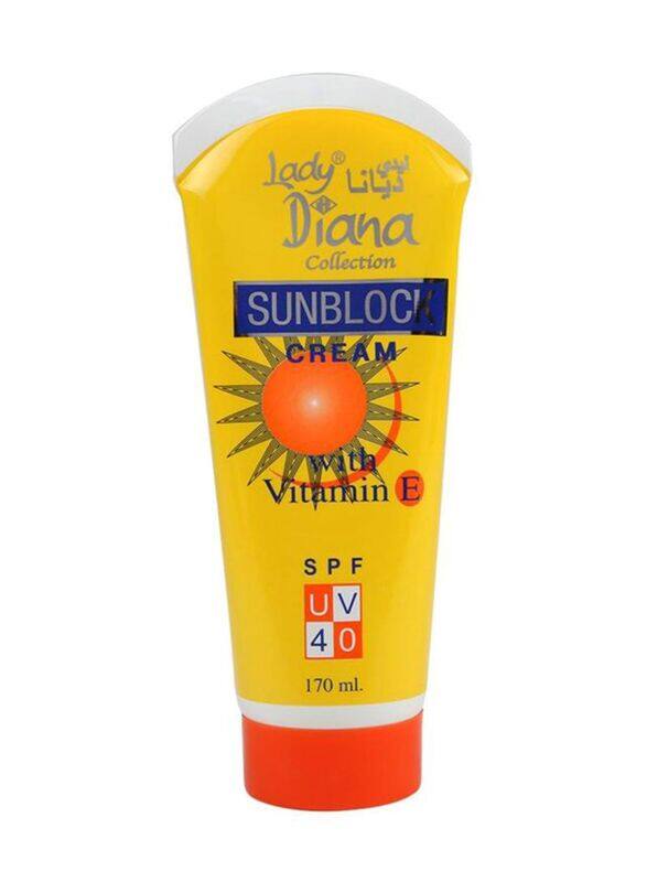 

Lady Diana SPF40 Sunblock Cream with Vitamin E, 170ml
