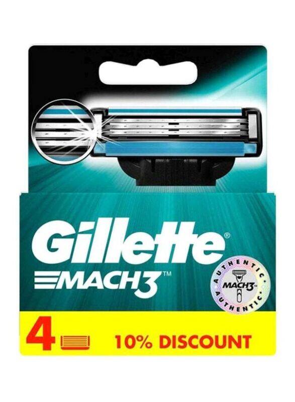 

Gillette Mach3 Razor Blades, 4 Pieces