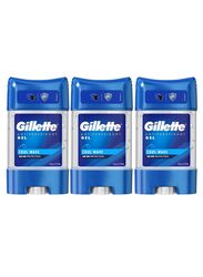 Gillette Cool Wave Clear Antiperspirant Gel, 3 x 70ml