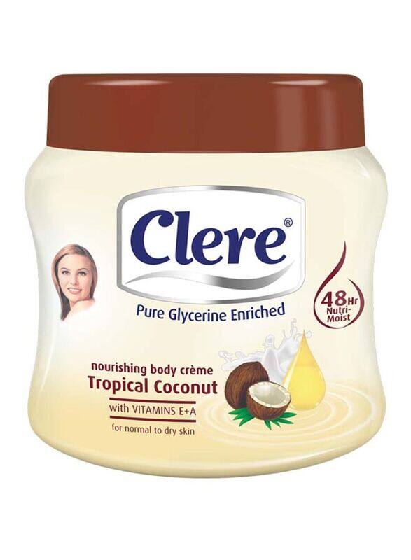 

Clere Tropical Coconut Body Creme, 500ml