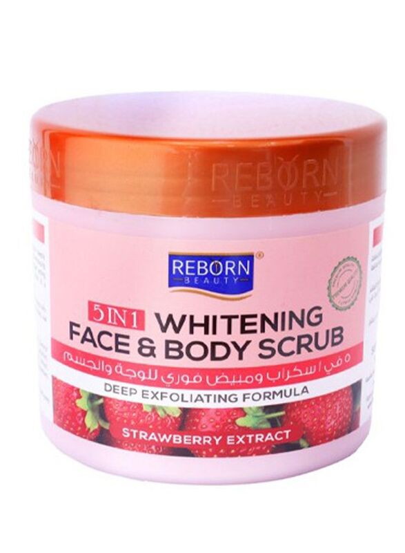 

Reborn Beauty 5 In1 Face & Body Strawberry Extract Whitening Scrub, 500ml