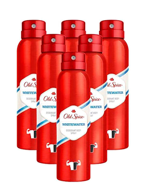 

Old Spice White Water Deodorant Body Spray, 150ml, 6 Pieces