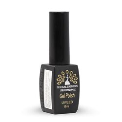 Global Fashion Professional Black Elite Gel Nail Polish, 8ml, 131, Brown