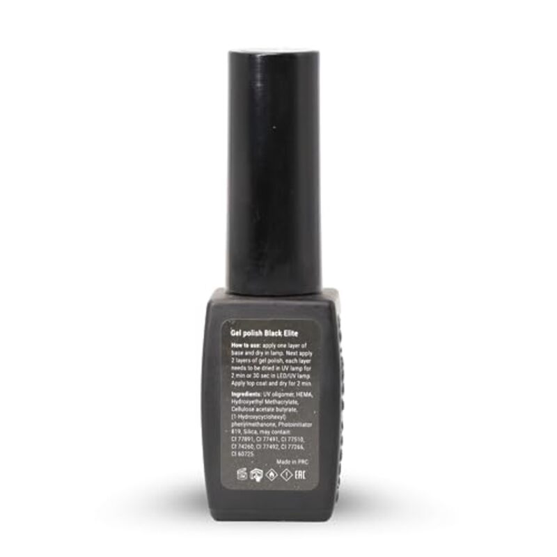 Global Fashion Professional Black Elite Gel Nail Polish, 381 Colors of Long-Lasting Elegance, 8ml, 234, Green