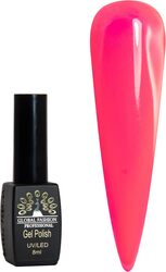 Global Fashion Professional Black Elite Gel Nail Polish, 8ml, 141, Pink