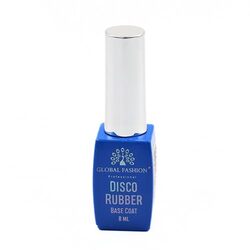 Global Fashion Professional Disco Reflective Rubber Base, 8ml, 11, Silver