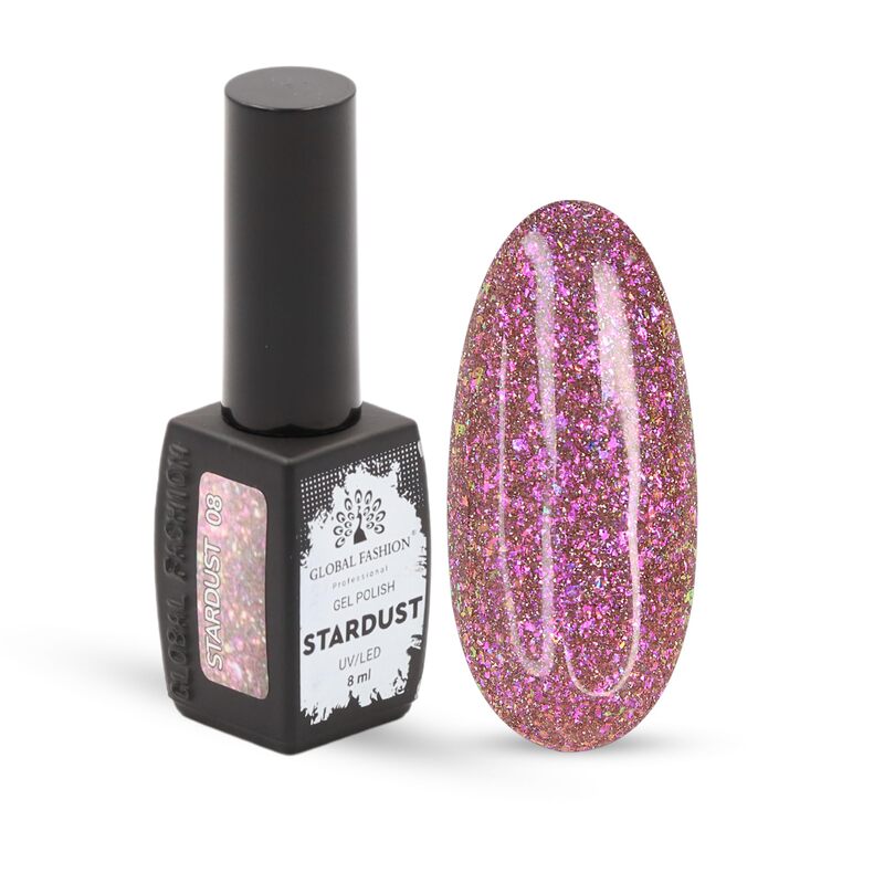 Stardust Gel Polish 8ml Unleash a Universe of Shimmering Hues on Your Fingertips with 22 amazing Colors - 08