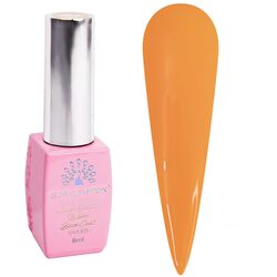 Global Fashion Professional Neon Base Coat Nail Polish, Non-Toxic Nail Treatment Vegan Cruelty Free, 8ml, 02, Orange