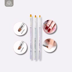 Global Fashion Professional Nail Art Brush, #8, Clear