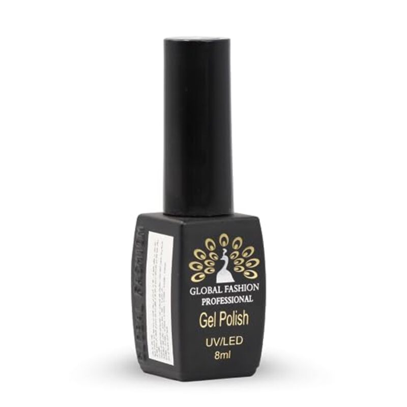 Global Fashion Professional Black Elite Gel Polish, 8ml, 374, Cream