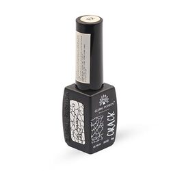 Global Fashion Professional Captivating Cracked Effects Gel Nail Polish, 8ml, No. 12, White