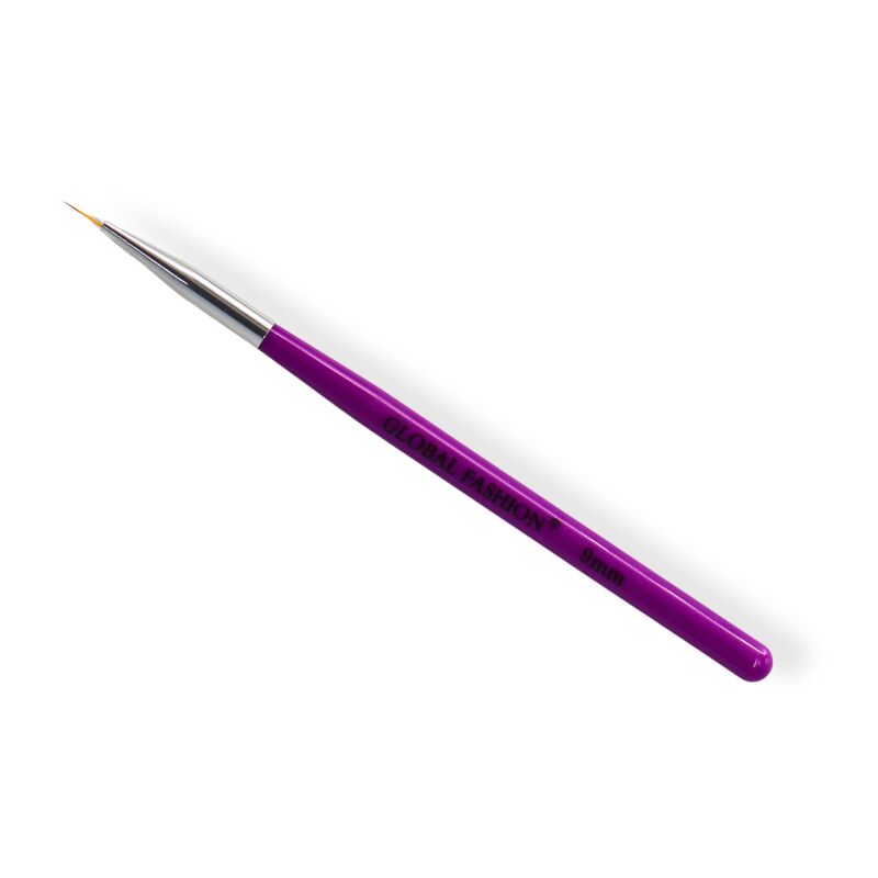 Global Fashion Professional Nail Art Brush Kit, Purple
