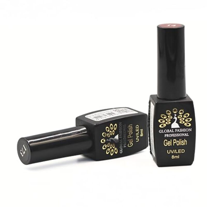 Global Fashion Professional Black Elite Gel Polish, 8ml, 374, Cream