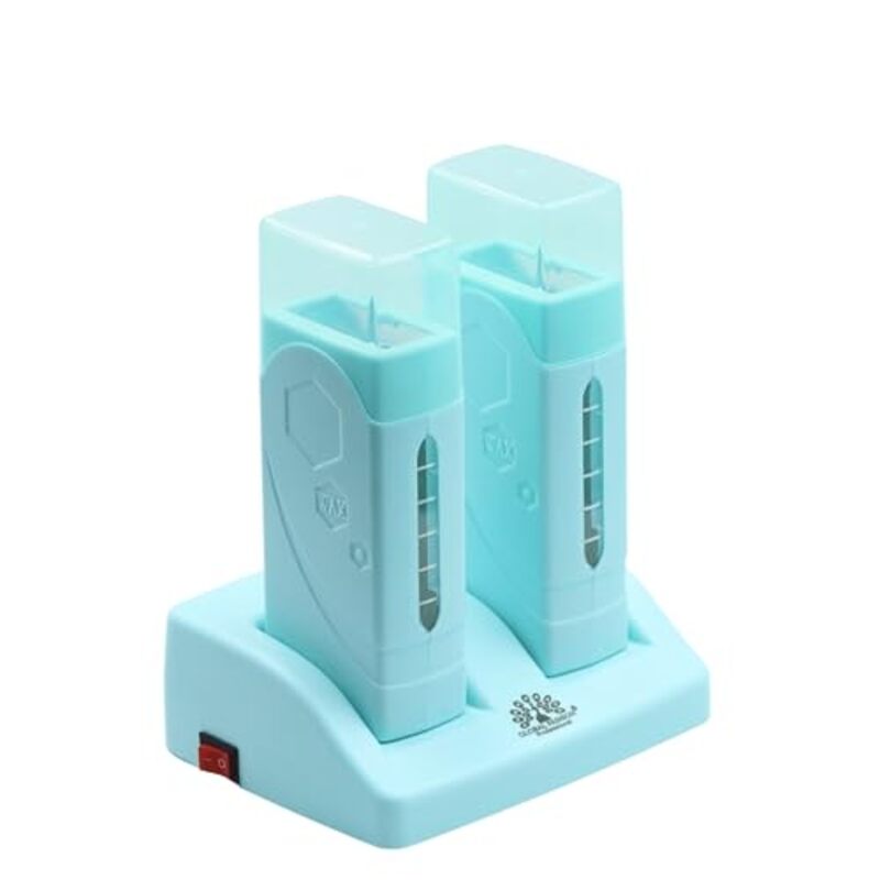 Global Fashion Professional Double Exclusive Care Wax Heater Set, Blue