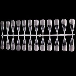 Global Fashion Professional Multi-Shape Gel Tips, 504 Pieces, Stiletto, Clear